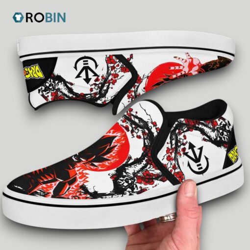 Vegeta Slip On Shoes, Dragon Ball Anime Unique Gifts