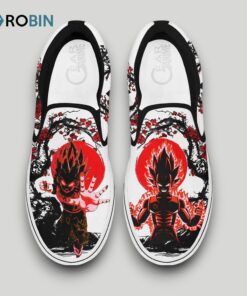 Vegeta Slip On Shoes, Dragon Ball Anime Unique Gifts