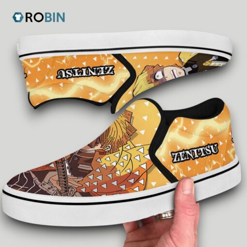 Zenitsu Agatsuma Slip On Shoes , Zenitsu Fan Gears