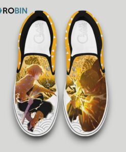 Zenitsu Agatsuma Thunder Slip On Shoes , Kimetsu no Yaiba Merchandise