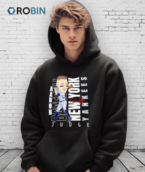 Aaron Judge New York Yankees Mlb Caricature Signature Shirt