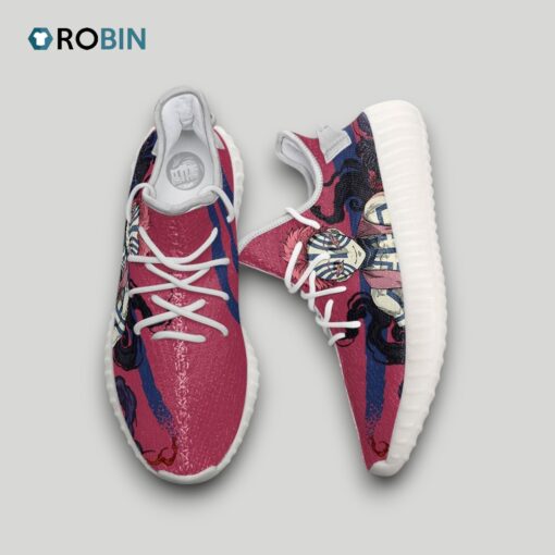 Akaza Shoes Custom KNY Anime YZ Boost Sneakers