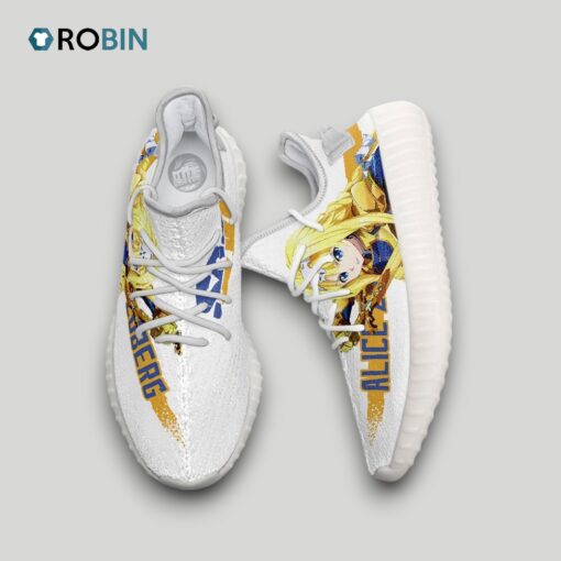 Alice Zuberg Shoes Custom Sword Art Online Anime YZ Boost Sneakers