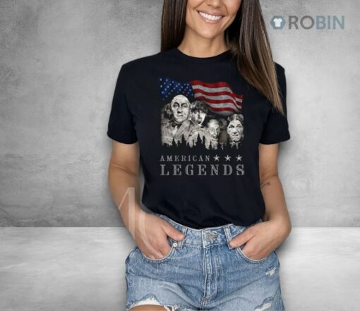 American Legends Rushmorons The Three Stooges Shirt