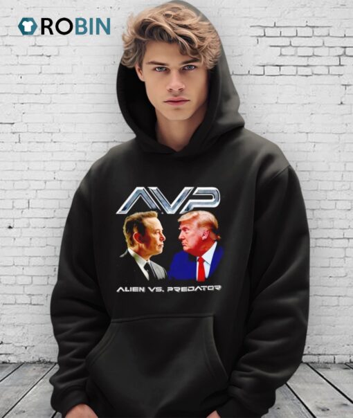 Avp Alien Elon Musk Vs Donald Trump Predator Shirt
