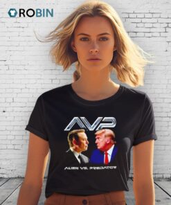 Avp Alien Elon Musk Vs Donald Trump Predator Shirt