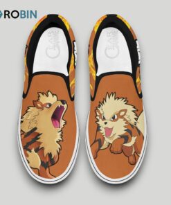 Arcanine Slip On Shoes , Pokemon Gifts for Fans Arcanine Slip On Shoes , Pokemon Gifts for Fans