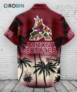 Arizona Coyotes Hawaiian Shirt Coconut Tree Arizona Coyotes Hawaiian Shirt Coconut Tree