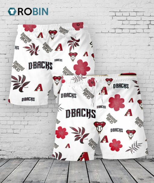 Arizona Diamondbacks Hawaiian Shorts Tropical Beach