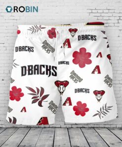 Arizona Diamondbacks Hawaiian Shorts Tropical Beach Arizona Diamondbacks Hawaiian Shorts Tropical Beach