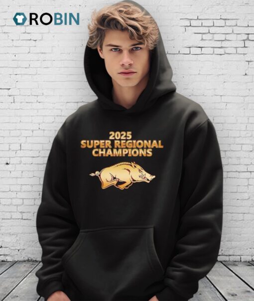 Arkansas Razorbacks 2025 Super Regional Champions Logo Shirt