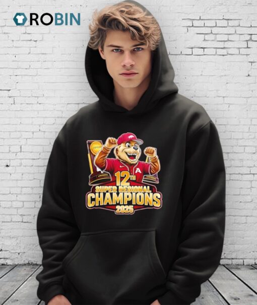 Arkansas Razorbacks 2025 Super Regional Champions Mascot Shirt