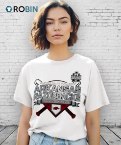 Arkansas Razorbacks Ncaa Men’s College World Series 2025 Logo Shirt