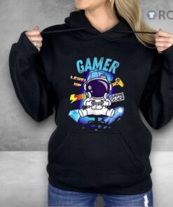 Astronaut Gamer Level Up Game Over Shirt