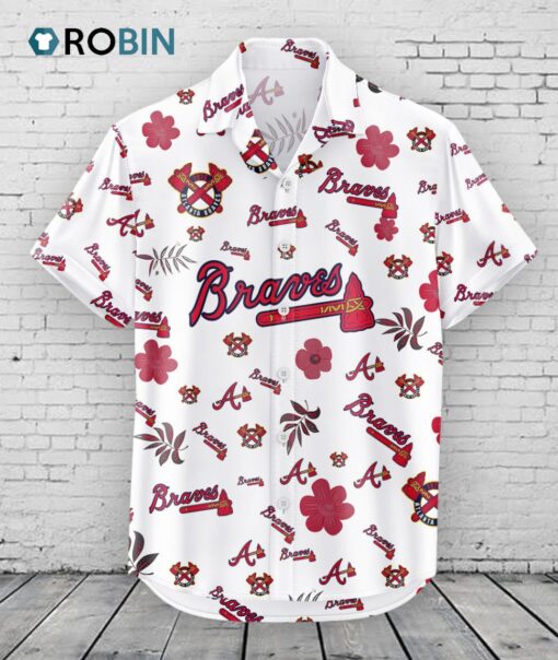Atlanta Braves Hawaiian Shirt Tropical Beach