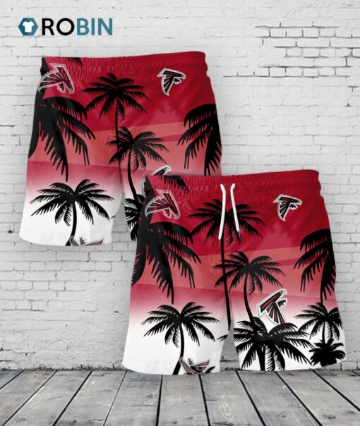 Atlanta Falcons Hawaiian Shorts Coconut Tree