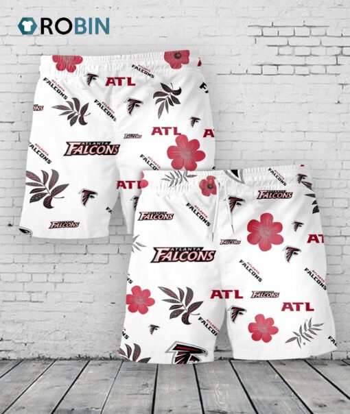 Atlanta Falcons Hawaiian Shorts Tropical Beach