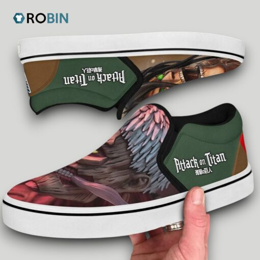 Attack vs Armored Titan Slip On Shoes