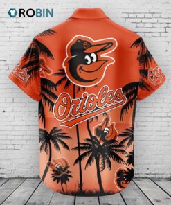 Baltimore Orioles Hawaiian Shirt Coconut Tree
