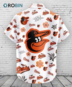 Baltimore Orioles Hawaiian Shirt Tropical Beach
