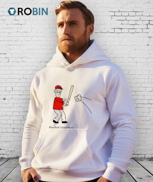 Baseball Everywhere Cartoon Meme Shirt