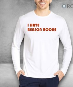Benson Boone Wearing I Hate Benson Boone Shirt