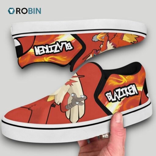 Blaziken Slip On Shoes , Pokemon Gifts for Fans