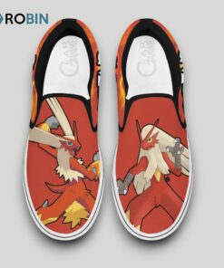 Blaziken Slip On Shoes , Pokemon Gifts for Fans Blaziken Slip On Shoes , Pokemon Gifts for Fans