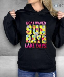 Boat Waves Sun Rays Lake Days Shirt