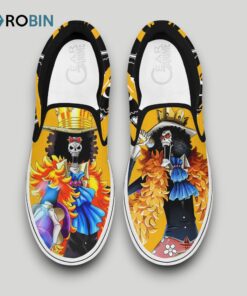 Brook Slip On Shoes , One Piece Anime Merchandise Brook Slip On Shoes , One Piece Anime Merchandise