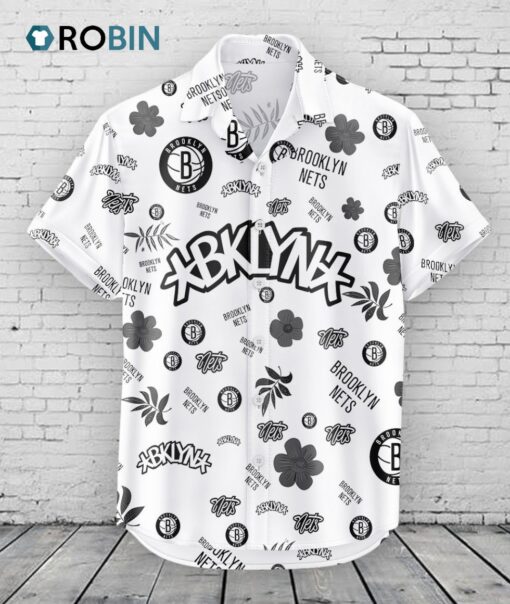 Brooklyn Nets Hawaiian Shirt Tropical Beach