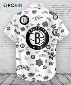 Brooklyn Nets Hawaiian Shirt Tropical Beach