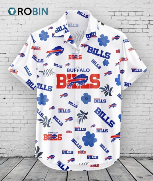 Buffalo Bills Hawaiian Shirt Tropical Beach