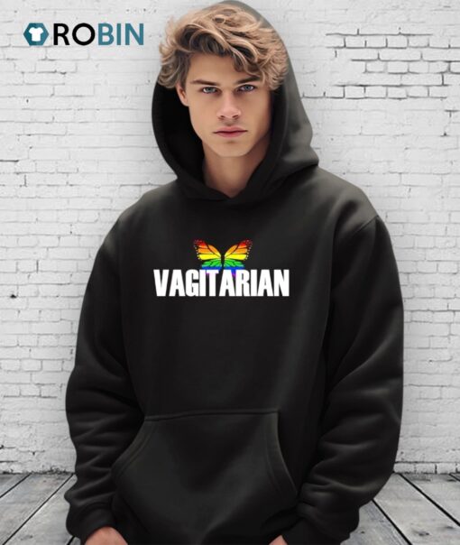 Butterfly Vagitarian Lgbt Pride Month 2025 Shirt