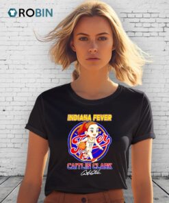 Caitlin Clark Player Indiana Fever Basketball Signature Chibi Shirt