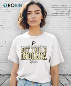 Caitlin Clark Wearing In 49 States It’s Just Basketball But This Is Indiana Pacers 2025 Shirt