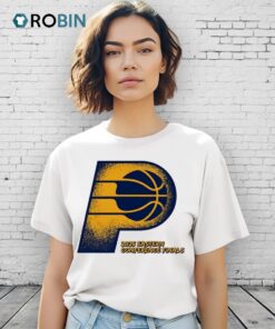 Caitlin Clark Wearing Pacers 2025 Eastern Conference Finals Logo Shirt