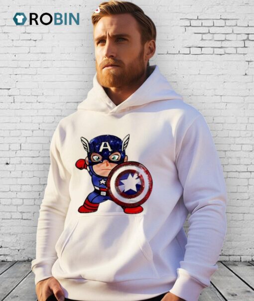 Captain America Funny Cartoon Shirt
