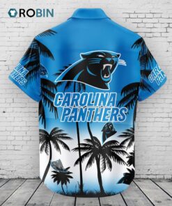 Carolina Panthers Hawaiian Shirt Coconut Tree Carolina Panthers Hawaiian Shirt Coconut Tree