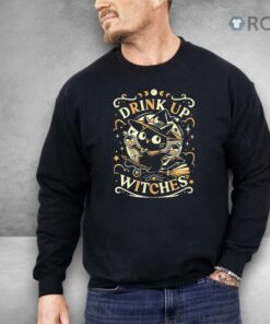Cat Drink Up  Witches Shirt