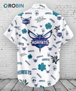 Charlotte Hornets Hawaiian Shirt Tropical Beach