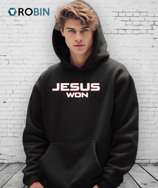 Chas Mccormick Wearing Jesus Won Shirt