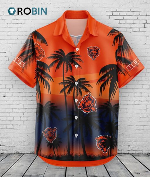 Chicago Bears Hawaiian Shirt Coconut Tree