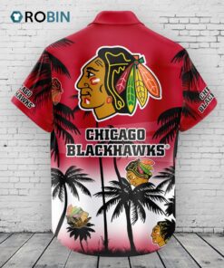 Chicago Blackhawks Hawaiian Shirt Coconut Tree Chicago Blackhawks Hawaiian Shirt Coconut Tree
