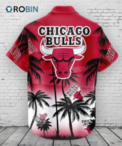 Chicago Bulls Hawaiian Shirt Coconut Tree