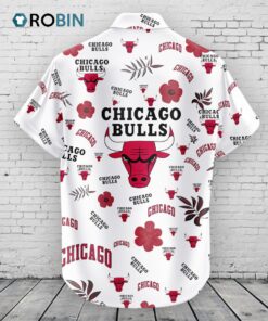 Chicago Bulls Hawaiian Shirt Tropical Beach