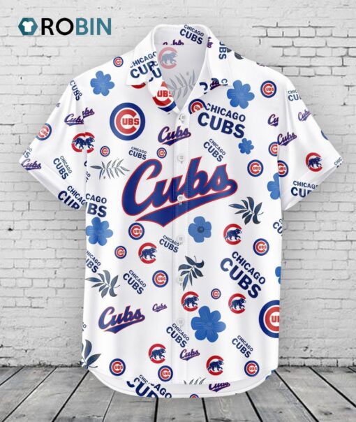 Chicago Cubs Hawaiian Shirt Tropical Beach