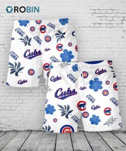 Chicago Cubs Hawaiian Shorts Tropical Beach