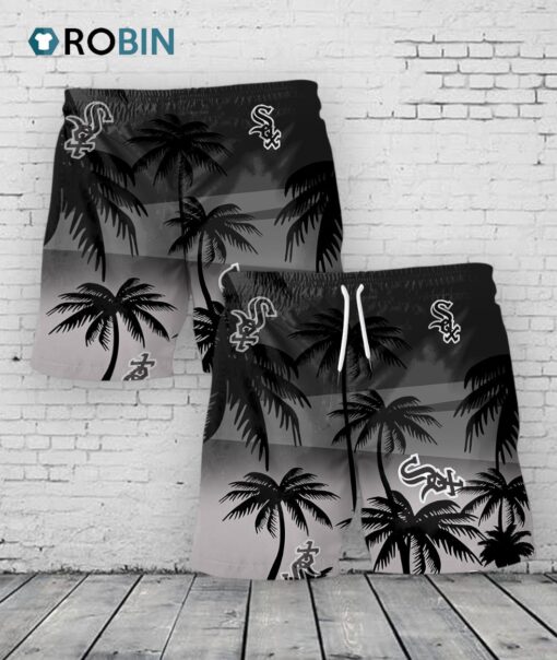 Chicago White Sox Hawaiian Shorts Coconut Tree