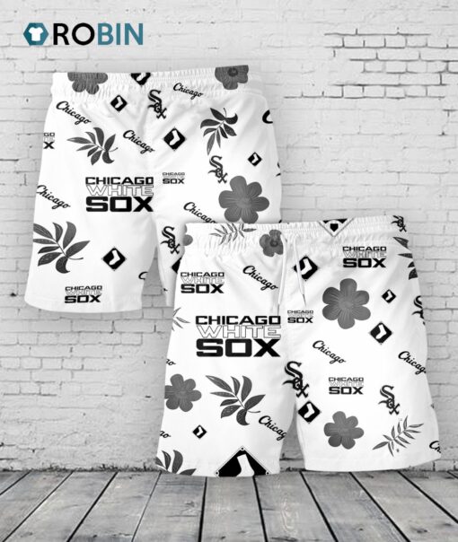 Chicago White Sox Hawaiian Shorts Tropical Beach